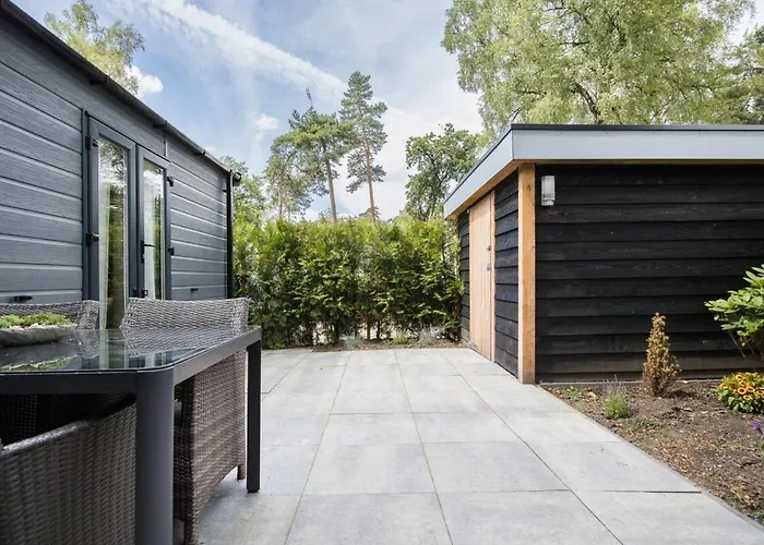 Alpesi faház Luxe Veluwe Sauna En Hottub *